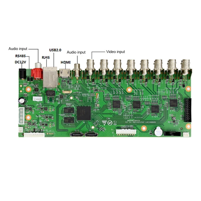 H.265 16Ch гибридный видеорегистратор камера видеонаблюдения 5 Мп NVR Onvif Coxial Control P2P