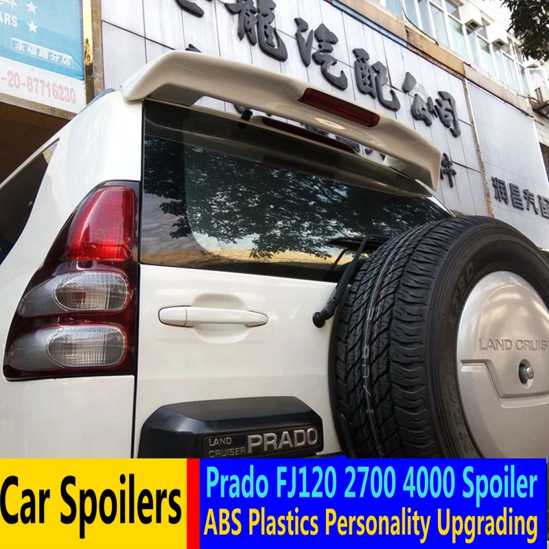 Для прадо FJ120 2700 Спойлер ABS Материал заднего крыла автомобиля праймер цвет
