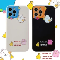 cute plutus cat phone case for iphone 11 12 pro max 12mini x xs max xr se 2020 8 7 plus lens protection silicone soft cover case