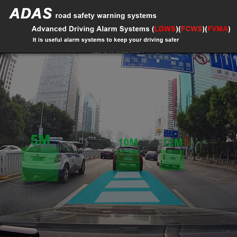 Автомобильный видеорегистратор 3 в 1 4G Android 1080 GPS ADAS P 4 + 32 ГБ | Автомобили и