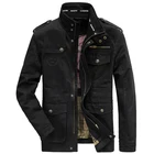 Мужская куртка-карго, из 100% хлопка, с несколькими карманами, деловая, повседневная, весна-осень