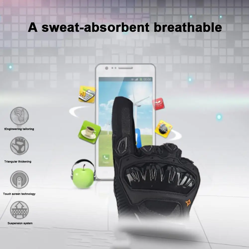

Winter Motorcycle Gloves Warm Windproof Gloves Universal Touch Screen Motorbike Riding Waterproof Anti-slip Racing Gloves
