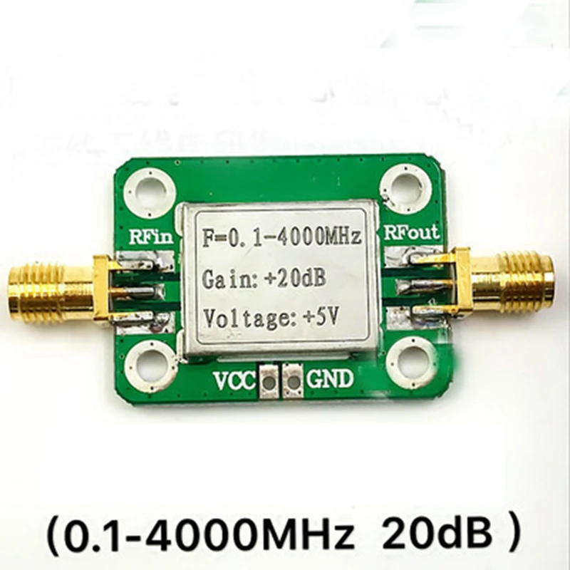0.1-4000MHz Broadband Rf Amplifiers Wideband Microwave RF Amplifier Module Gain 20DB LNA Board Modules | Электроника