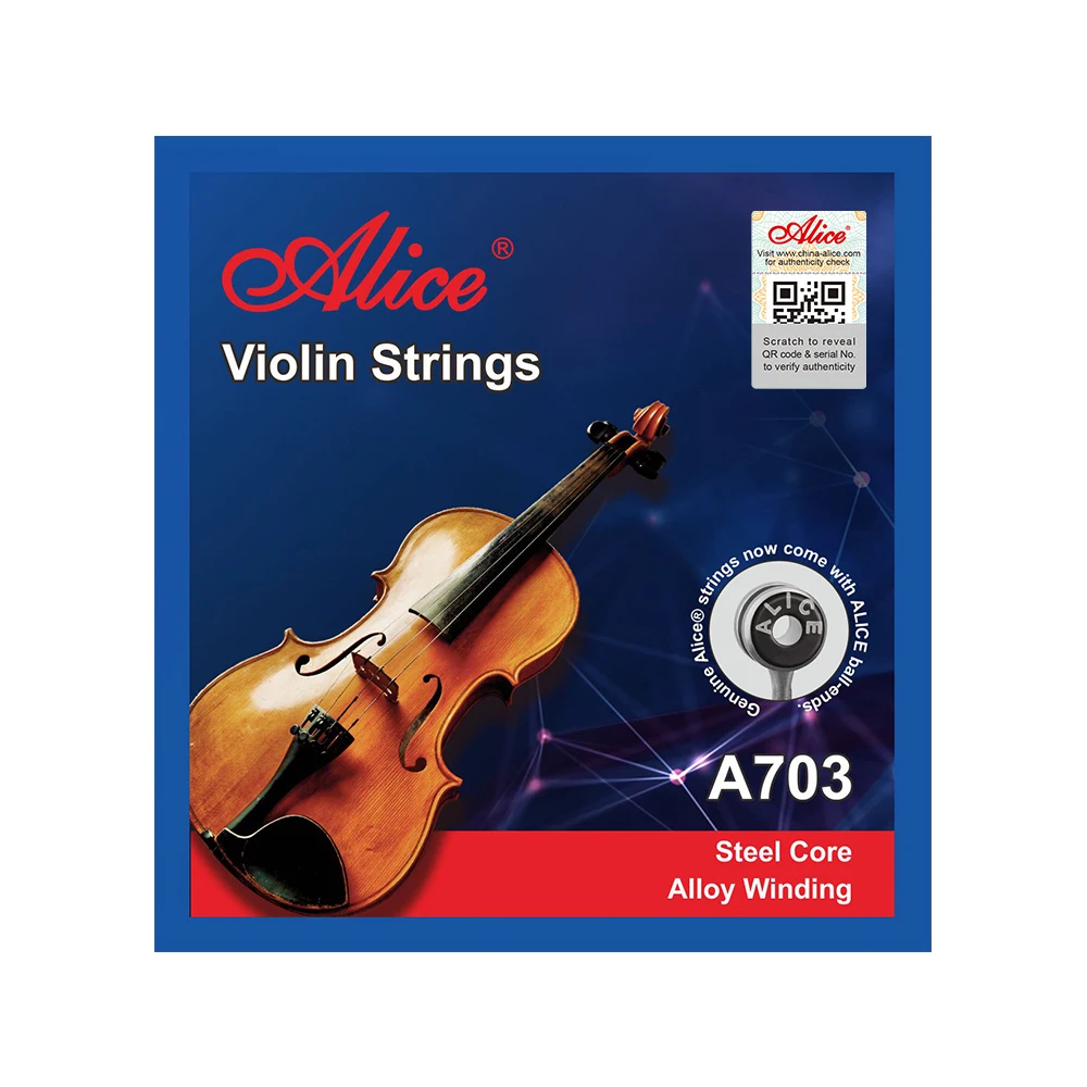 

Алиса 1 комплект высокое качество стальной сердечник скрипки струны 4 шт. E A D G для скрипки Размер 1/8 1/4 1/2 3/4 4/4