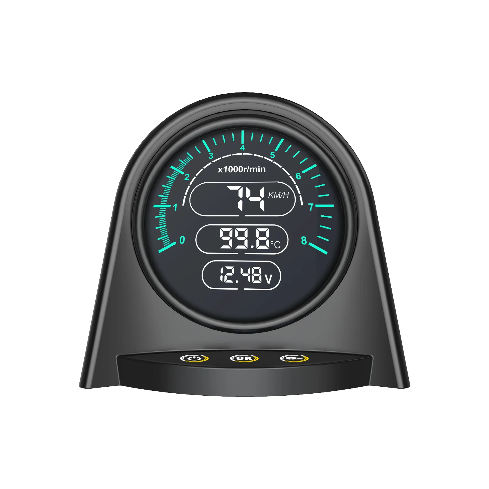 

Автомобильный проекционный дисплей AUTOOL HUD, многофункциональный индикатор напряжения и температуры с цветовым разрешением, ЖК-экран, сигнал...