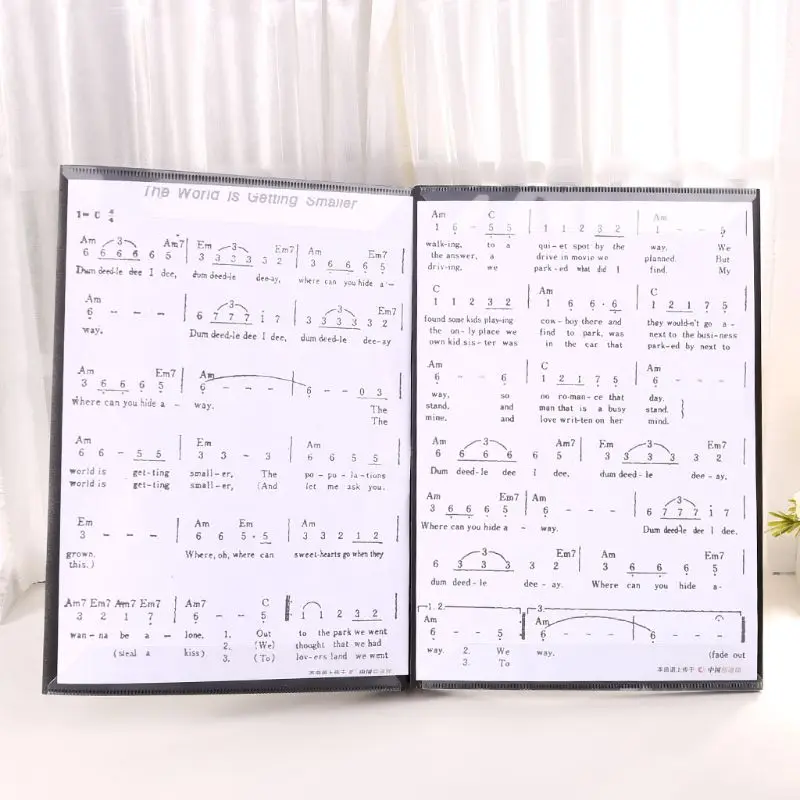 Папка для листов документов расширенный Размер A4 органайзер музыкальных