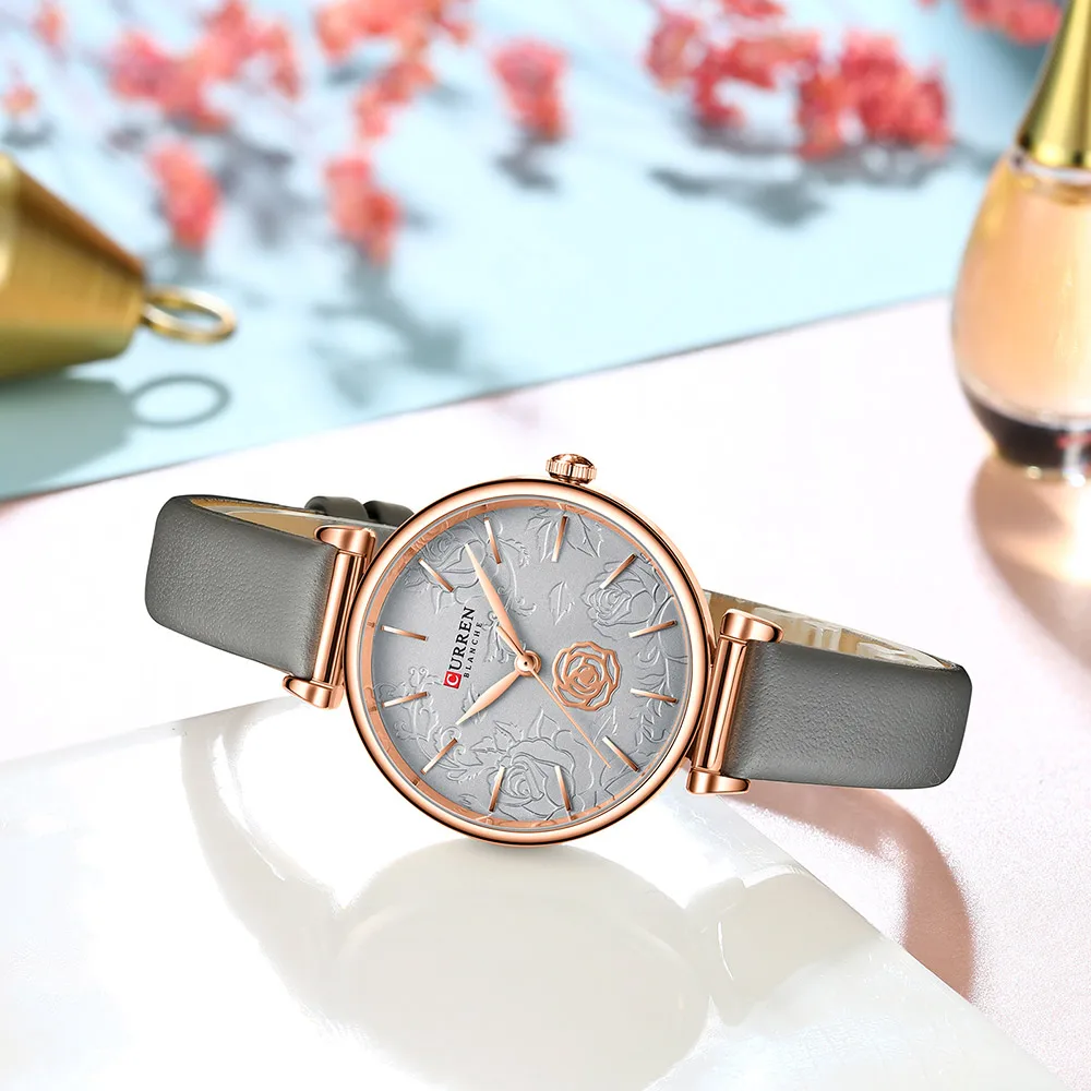 

CURREN Luxury Leather Quartz Watches For Women Casual Waterproof Watch Ladies Sports Dress Wrist Watch Clock Relogio Feminino