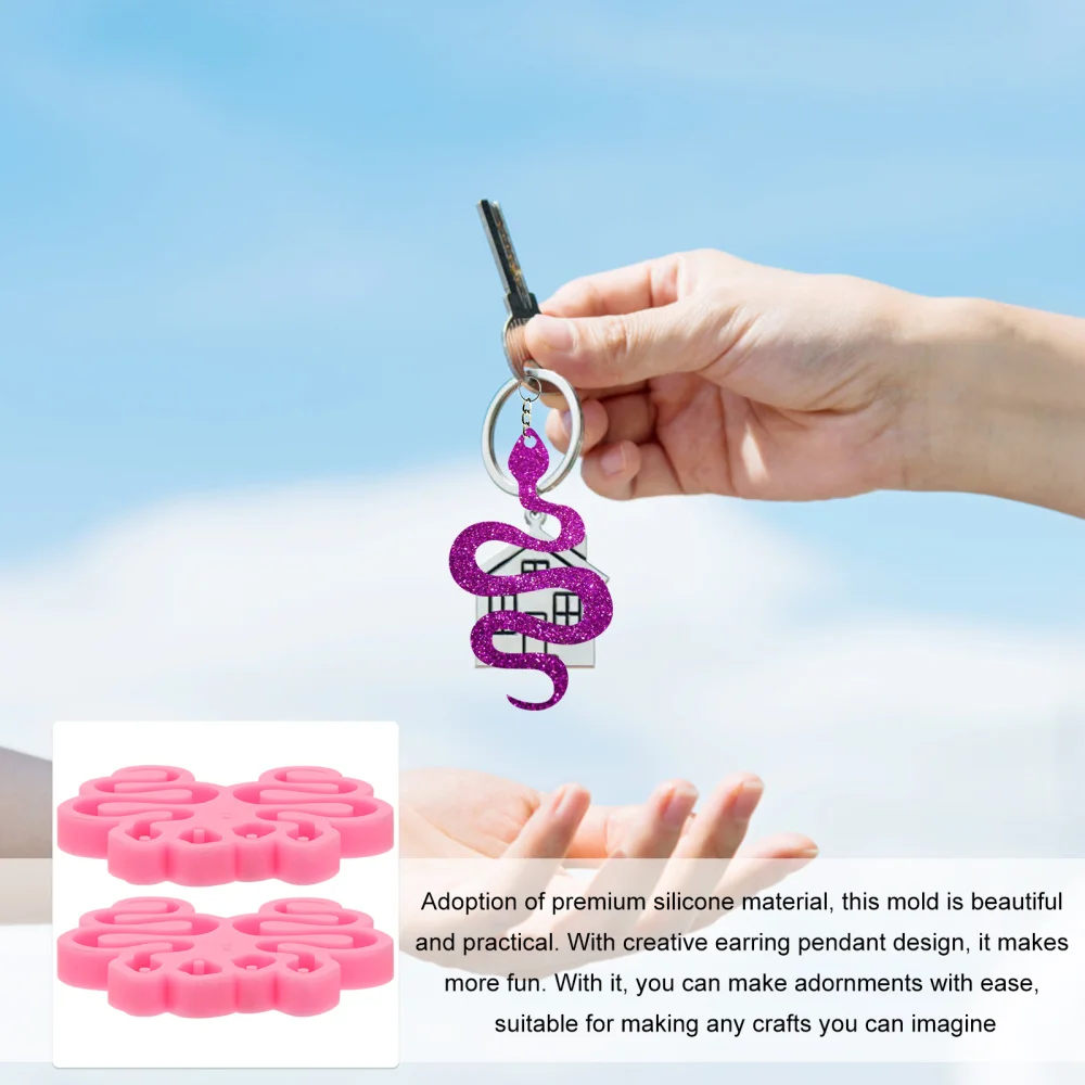 

2pcs Earrings Molds Earring Silicone Molds Ear Pendant Molds Jewelry Molds