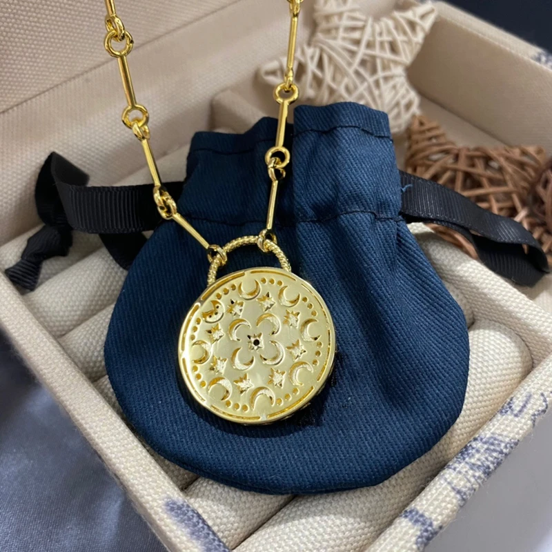 

925 Sterling silver Romanesque necklace adjustable sweater chain with simple design for women