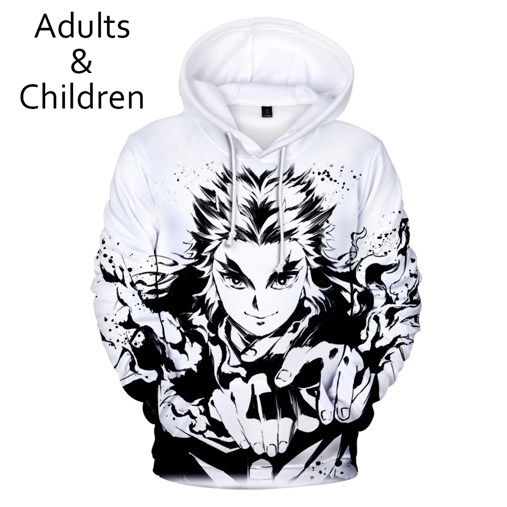 

Fashion Funny Demon Slayer 3D Print Hoodies Sweatshirts Boys/Girls Long Sleeve Sweatshirt Adult/Child Kimetsu No Yaiba Pullovers