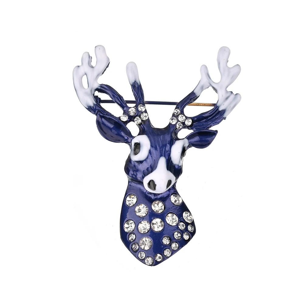 Женская и мужская эмалированная заколка Terreau Kathy брошь Олень унисекс