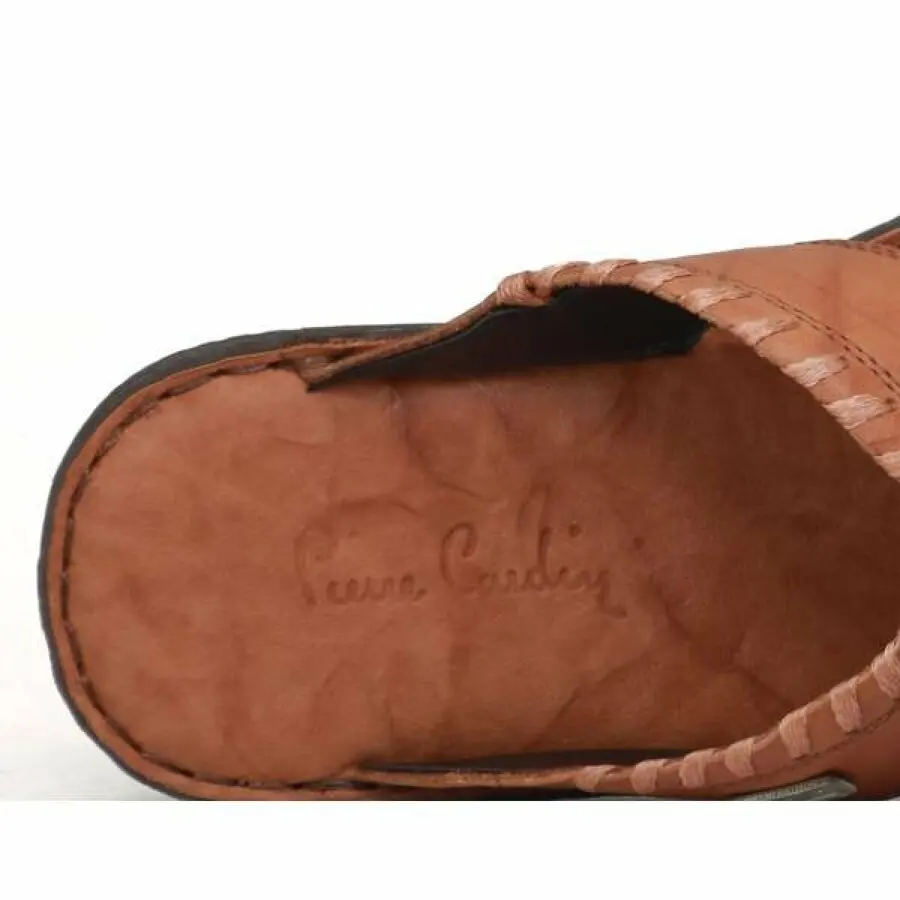 

Pierre Cardin 2066 Genuine Leather Men'S Slippers Brown