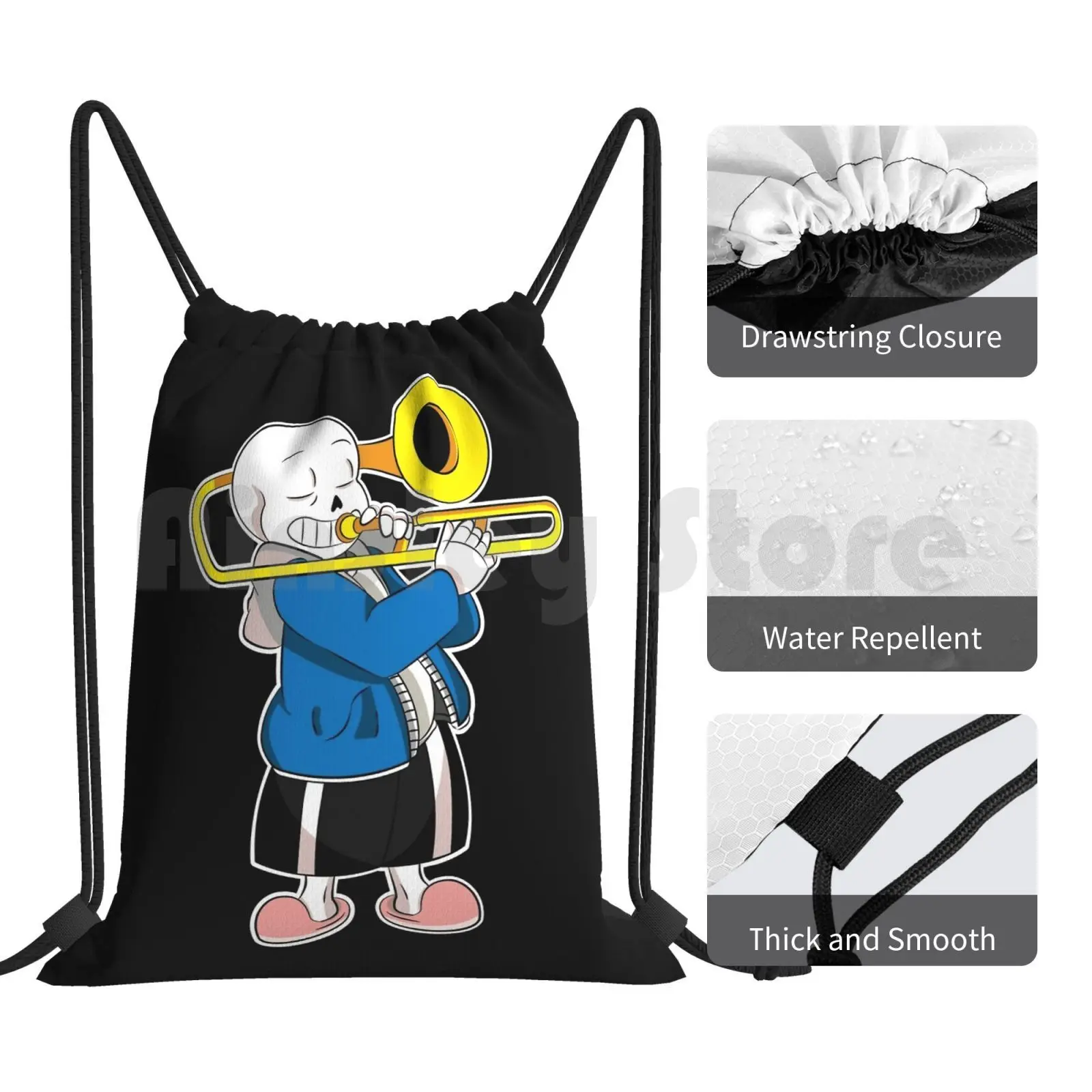 Рюкзак Undertale Sans сумка на шнурке для верховой езды альпинизма тренажерного зала