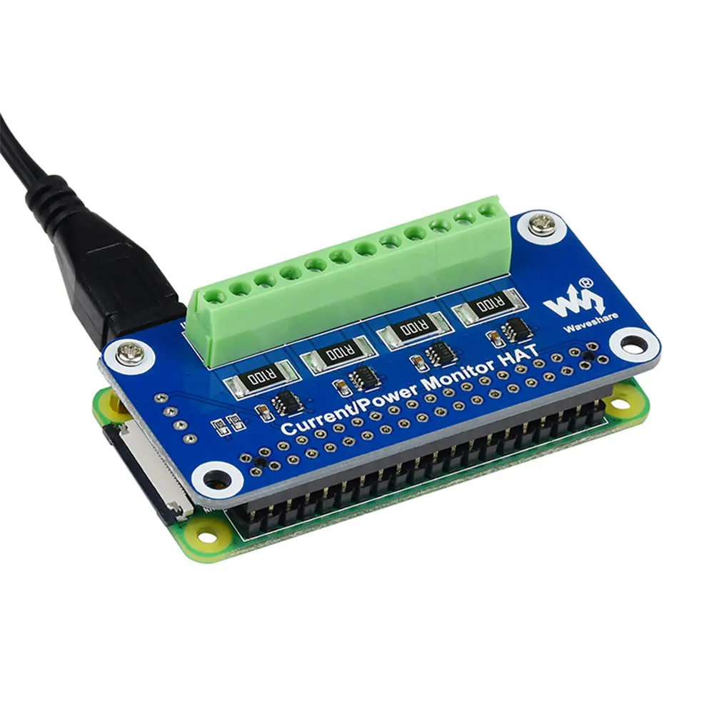 Raspberry Pi монитор тока напряжения мощность 4 канала встроенный интерфейс ADC I2C для pi