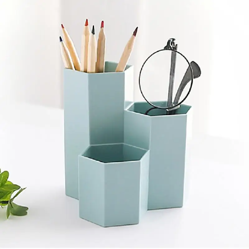 Корейский креативный простой Настольный органайзер шестигранный держатель для