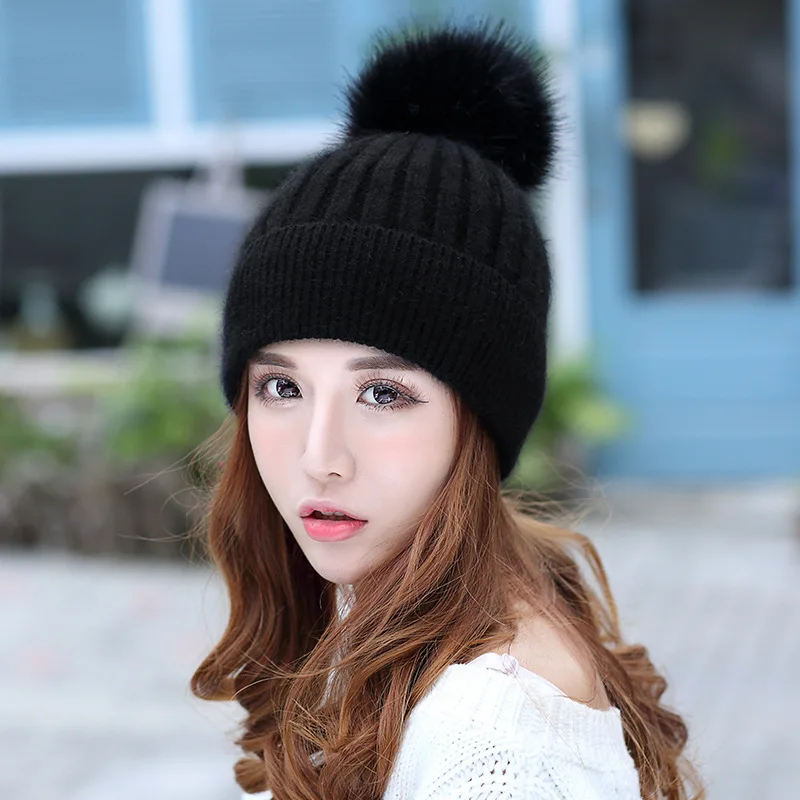 Зимние шапки женский шарф костюм сохраняющий тепло Вязание увеличение вниз