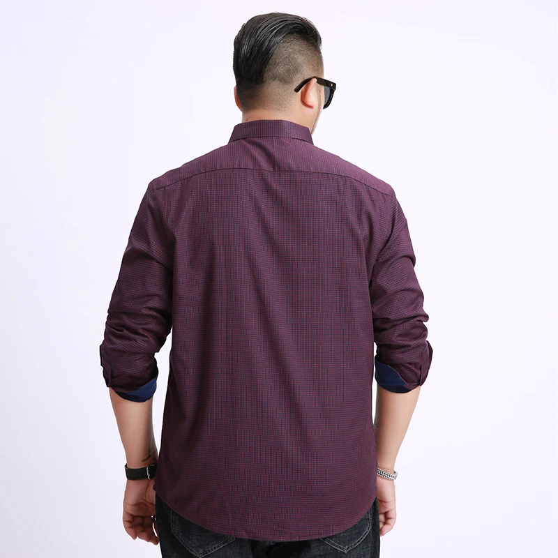 

new plus size 10XL 9XL 8XL Fleece Fashion Men's Shirts Autumn And Winter Thickening Warm Plaid Male Social Shirt Clothing