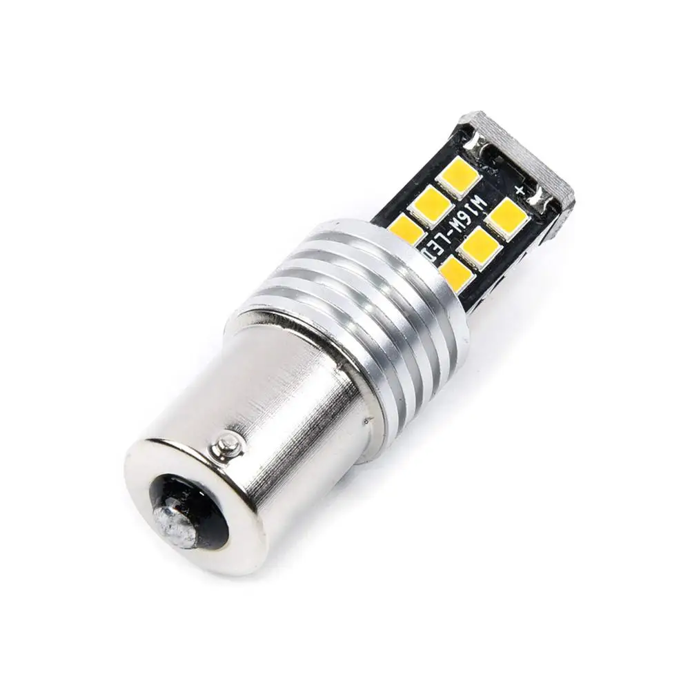 2x Янтарный оранжевый 1156 P21W 3157 BA15S 15SMD 2835 Светодиодный лампы для указатели