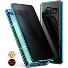 Защитный чехол для Samsung Galaxy Note 10, S10, S8, S9 Plus, S10e, Note 9, 8, с двойным закаленным магнитным металлическим бампером