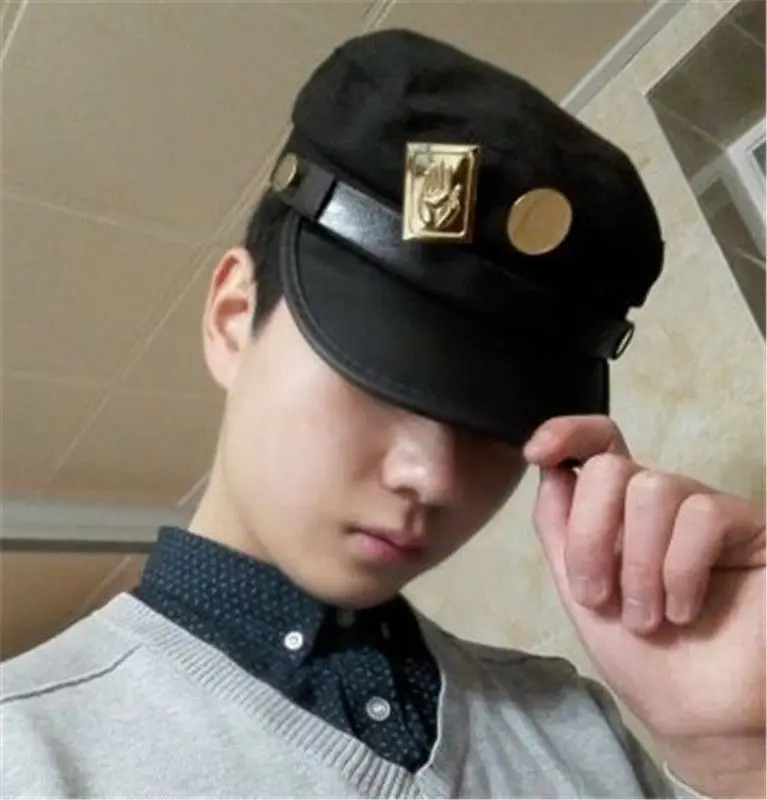 Аниме JoJo странное приключение Jotaro Kujo Joseph армейская Кепка JOJO шапка + значок