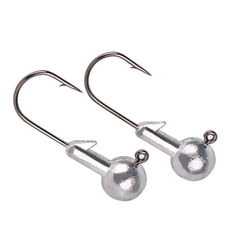 5PCS 2g 3.5g 5g 7g Fishing Hooks Crank Jig Head Fishhook Lead Lure Hard Baits Soft Worm Tackle Accessories | Спорт и развлечения