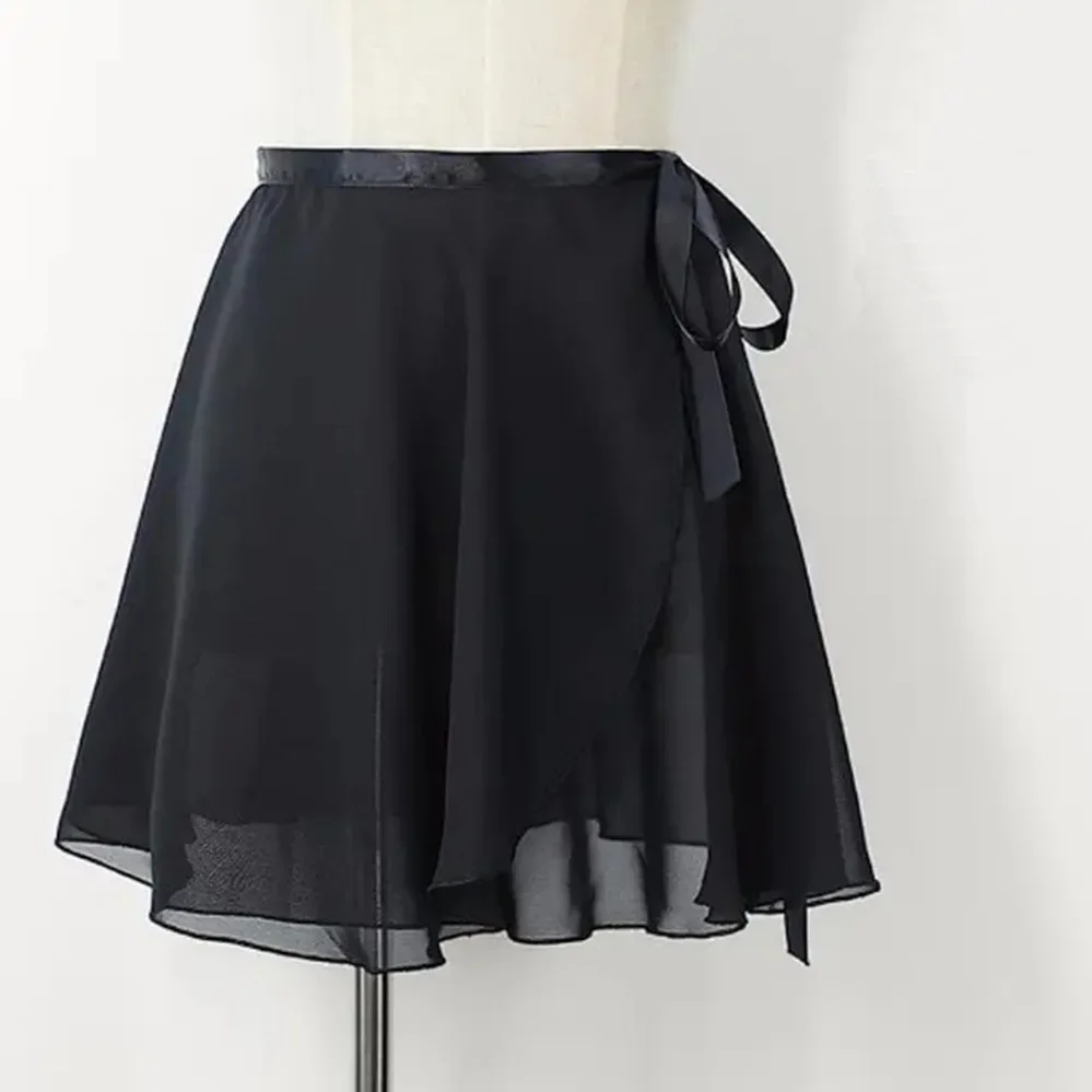 

USHINE Adult Chiffon Ballet Tutu Skirt for Dance Women Girls Gymnastics Wrap Skirt Ballet Training Skirts