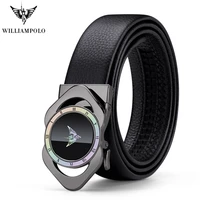 williampolo genuine leather belt men luxury brand designer top quality belts for men strap symphony automatic buckle fashion