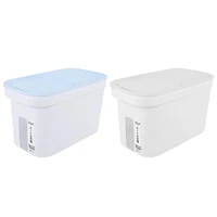 airtight food storage container rice storage bin with measuring cup cereal container for flour dry food kitchen pantry organizat