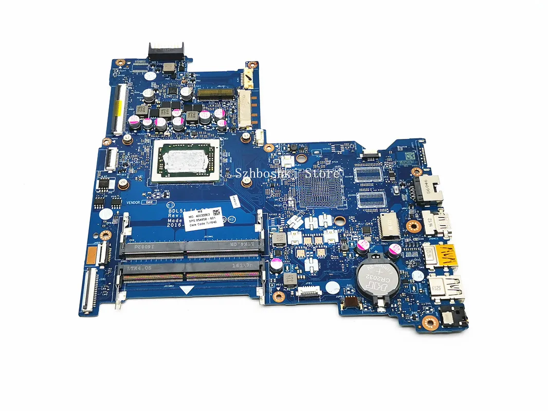 854958 601 501 001 LA D713P материнская плата для hp 15 BA 15Z Материнская ноутбука с ЦП A10 9600P 100%