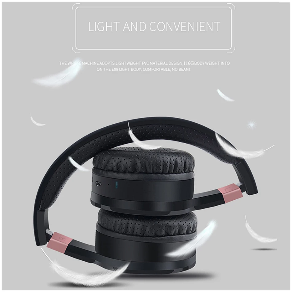 Новые складные беспроводные наушники Bluetooth 5 0 Hi-Fi бас стерео Bluetooth-гарнитура