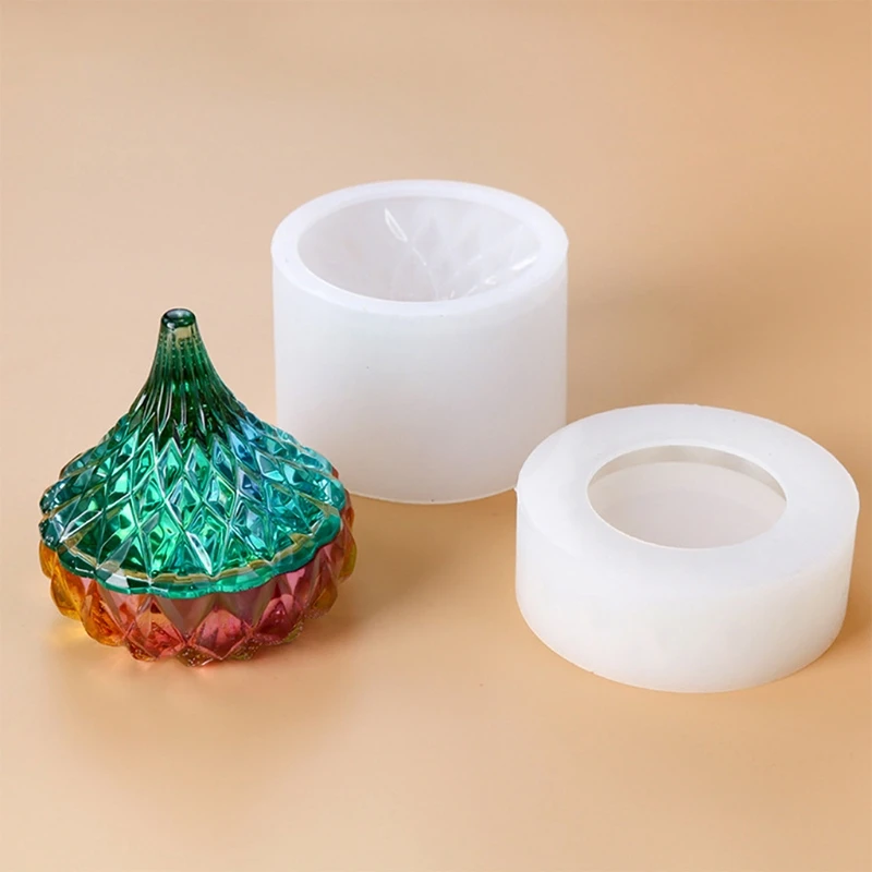 

Storage Box Epoxy Resin Mold Water Drop Makeups Jewelry Holder Case Silicone Mould DIY Crafts Home Decorations Casting Tools