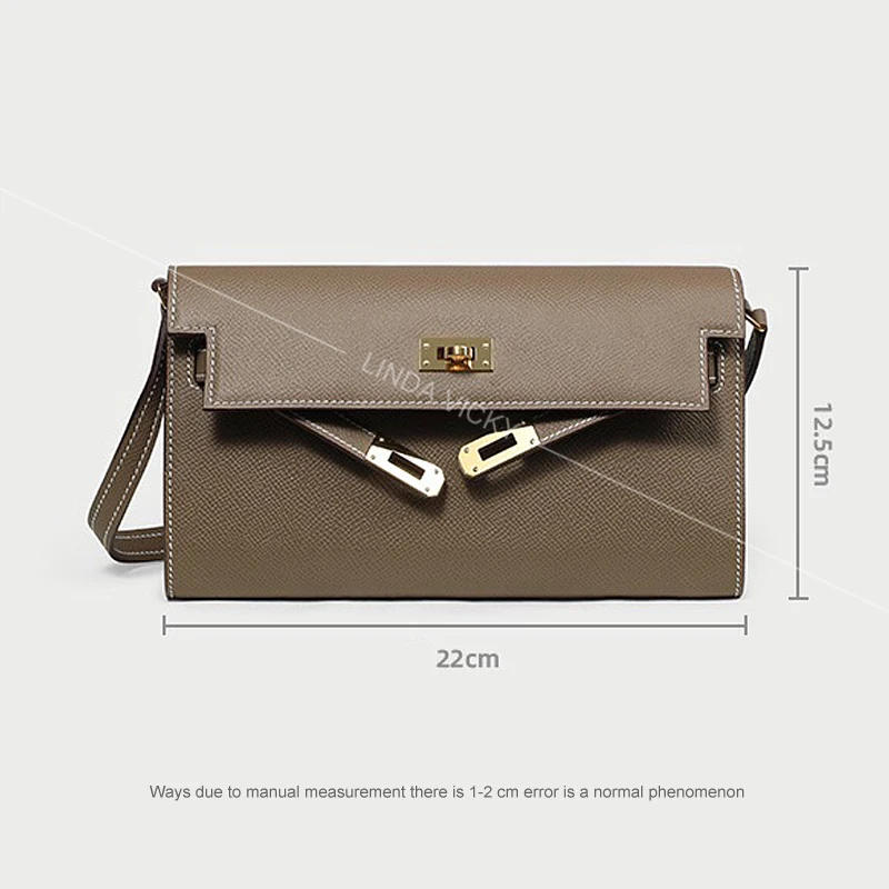 

Mini Genuine Leather Wallet 2021 Women Trends Shoulder Bag Luxury Brand Small Platinum Bag Senior Cowhide Fashion Crossbody Bags
