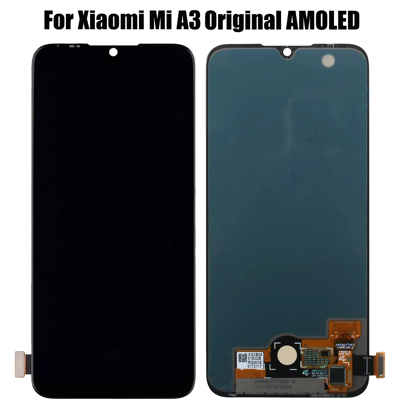 Оригинальный AMOLED-дисплей с отверстием для отпечатка пальца замена Xiaomi Mi A3 CC9E