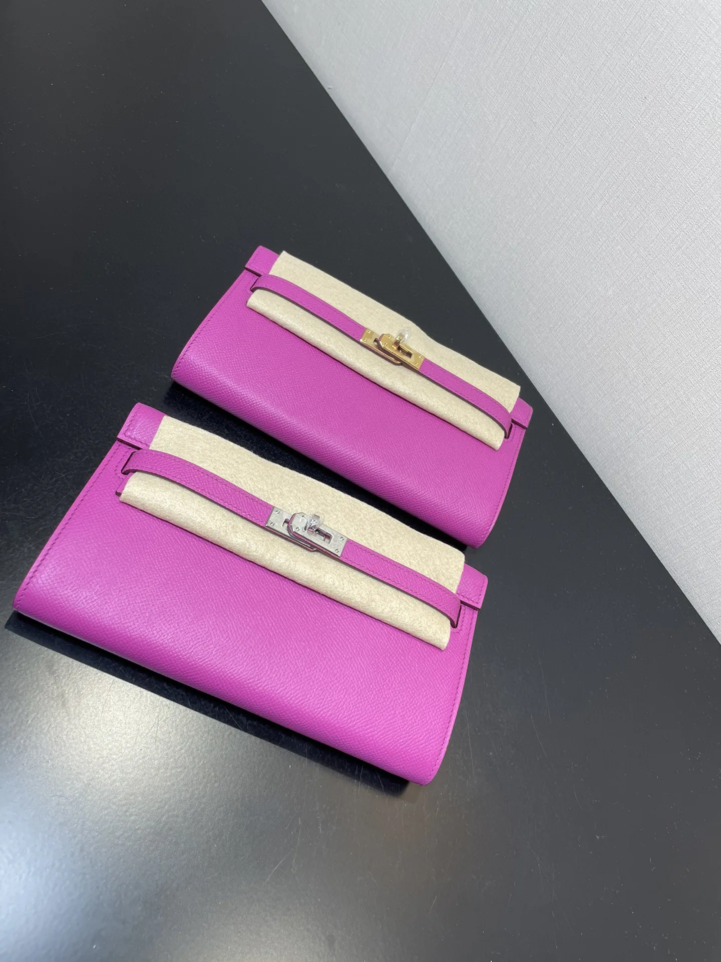 

DESIGNERS WALLET,Brand Purse,WOC BAG,Fuchsia Color,Epsom Leather, Handmade Quality, Fast delivery