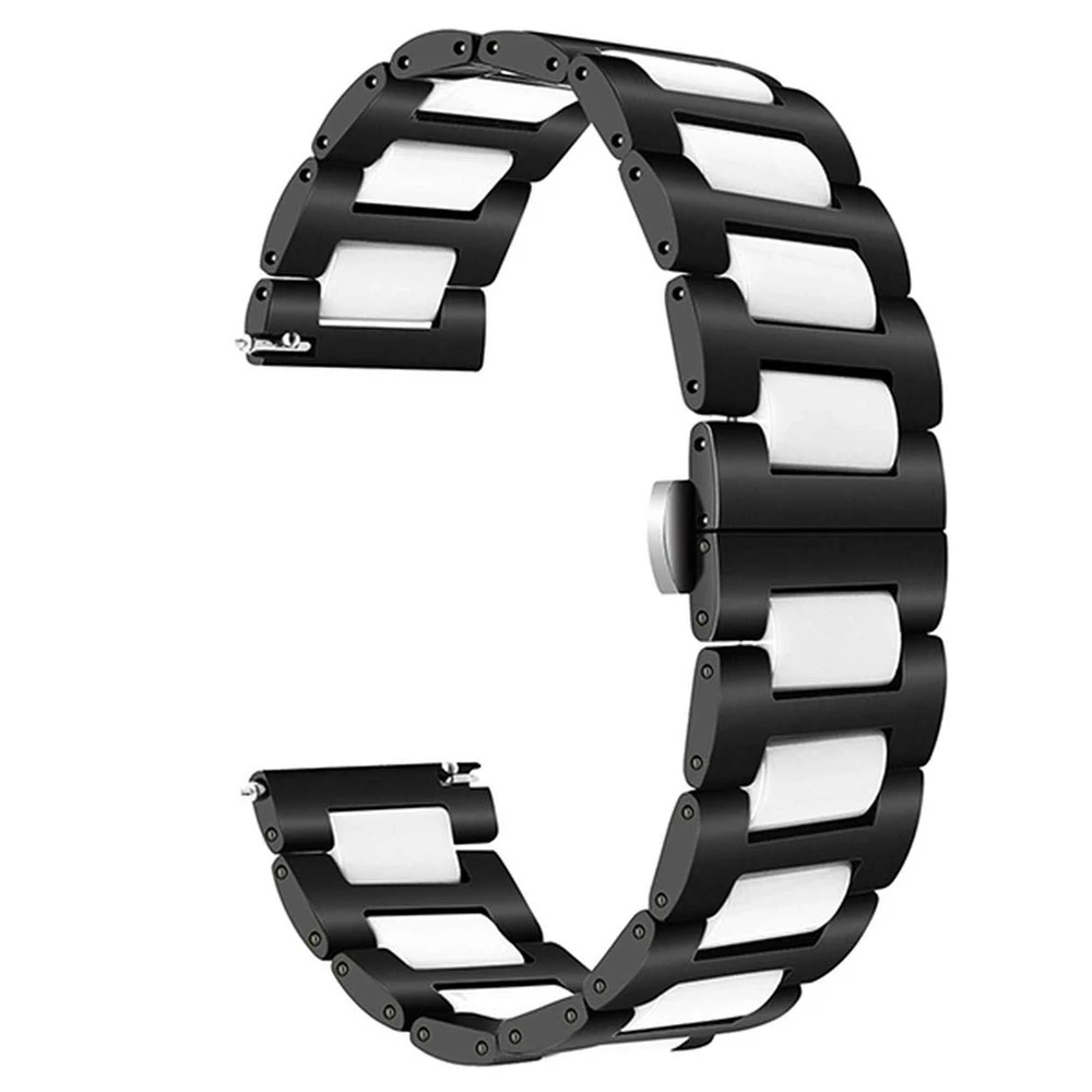 

22mm Watch Band for Samsung Galaxy Watch 46mm Band Ceramic Stainless Steel Strap for Gear S3 Frontier/Huawei GT Bands Wrist Belt