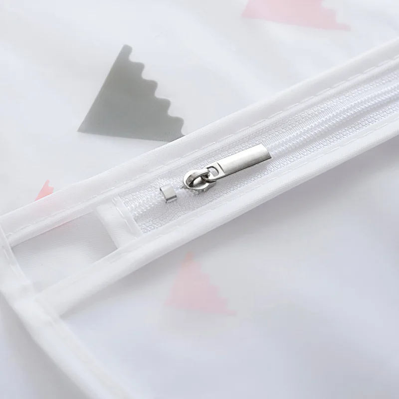 

Clothing Dust Cover Colorful Geometric Patterns Wardrobe Hanging Bags Clothes Finishing 3d Storage Case Suit Dress Storage Bags