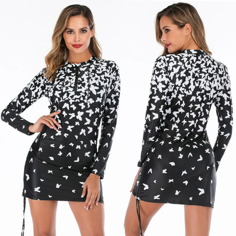 Женский брендовый новый топ с принтом Защита от солнца топы для серфинга