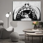Стоматологический Юмор Камень художественная печать зубы анатомический офисный Декор медицинский холст печать настенные фотографии медицинский