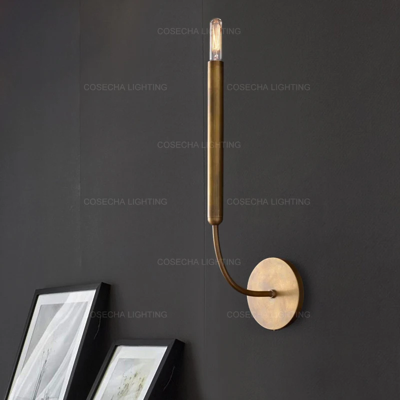 Винтажные Золотые Зеркальные светильники в ванной антикварные бронзовые