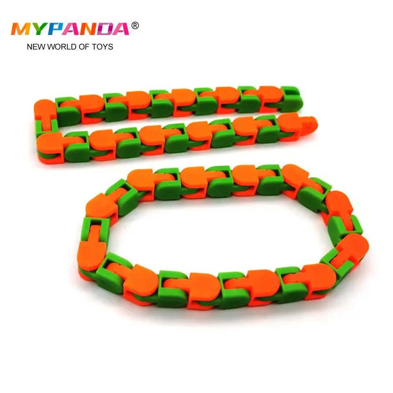 

1 pcs 28cm Funny Fidget Chain Anti Stress Toy For Adult Kids Bike Chain Fidget Bracelet Puzzle Educational Toys