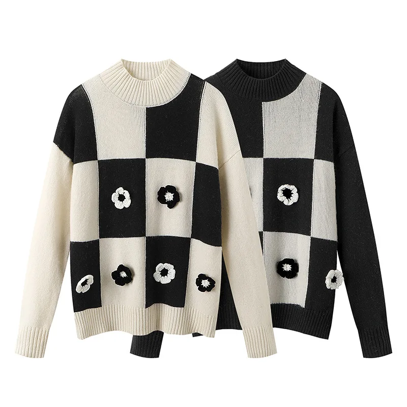 

2021 autumn and winter new sweater fashion all-match warm sweater women