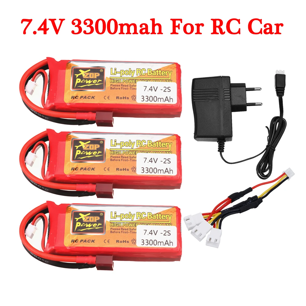 

Литий-полимерный аккумулятор и зарядное устройство 2S 7,4 В 3300 мАч для Wltoys 144001 124018 124019, запчасти для радиоуправляемых автомобилей, грузовиков, ...