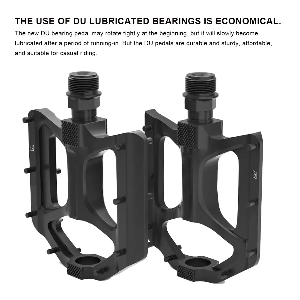 

Bike Bear Pedal Ultralight Non-Slip Bicycle Flat Platform Pedals with LED Warning Light for Road Mountain Bike Bike Accessories