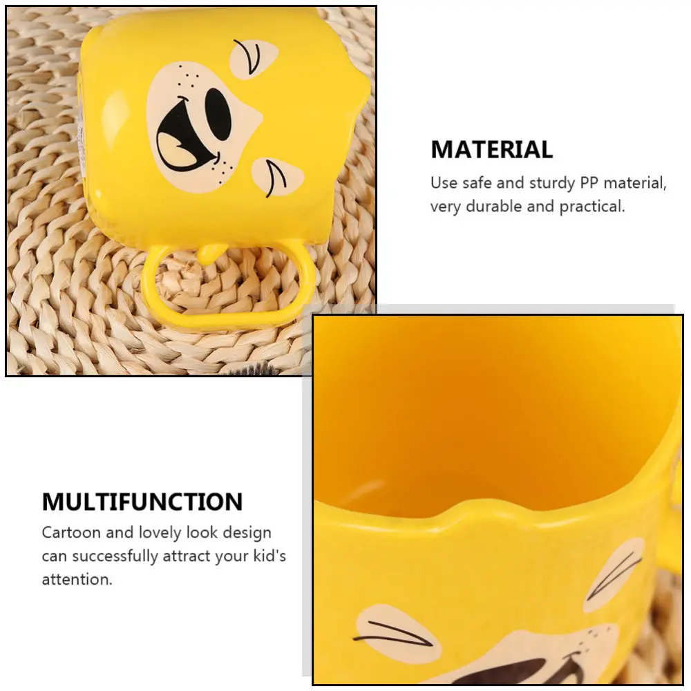 

4PCS Adorable Puppy Mouthwash Cup Cartoon Children Tooth Cup (Random Style)
