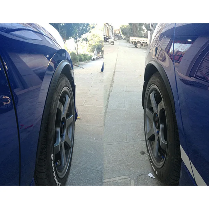 Универсальный автомобильный Автомобиль 4 шт. углеродное волокно резиновое