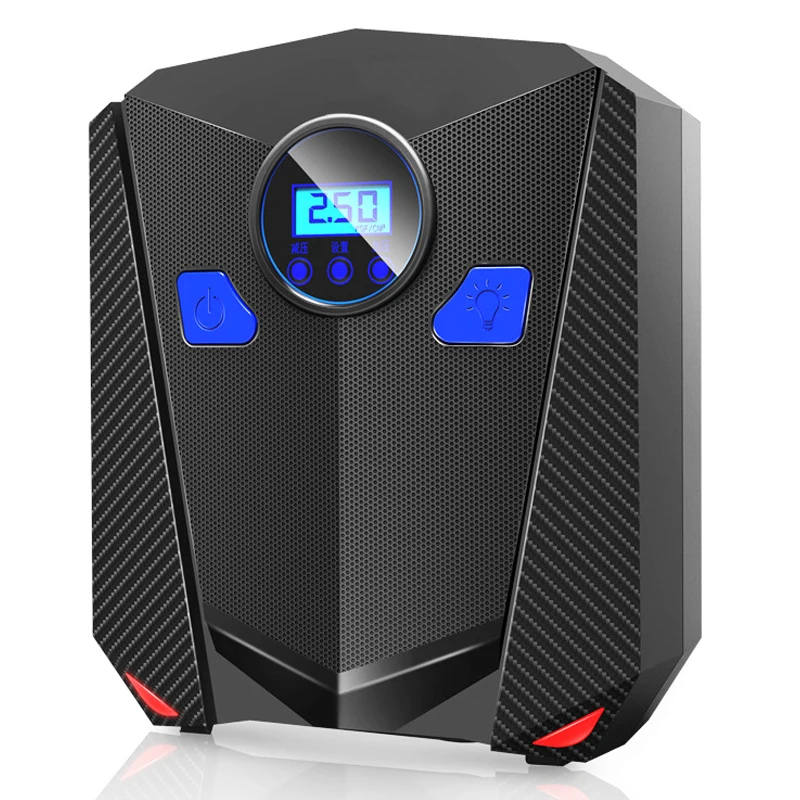 Online Bomba De Inflado De Neumáticos Digital, Bomba De Compresor De Aire Portátil Y Automática Para Coche Y Motocicleta, Luz LED, 150 PSI, 12 Voltios De CC, Nueva