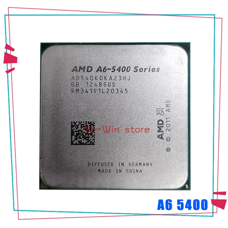 AMD A6 Series 5400 5400B K 3 6 ГГц двухъядерный процессор Процессор AD540KOKA23HJ гнездо