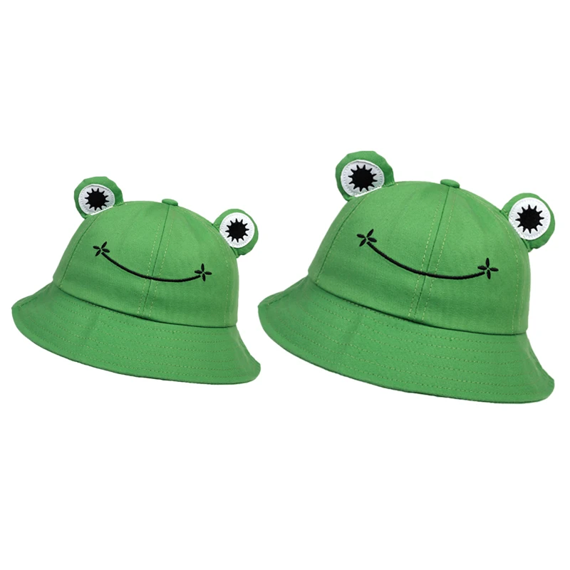 Новая милая сумка-мешок лягушка шляпы взрослый ребенок родитель-ведро для детей