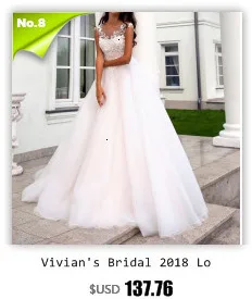 Vivian's Bridal блестящая вуаль свадебное платье кружева с высоким воротником, со стразами Иллюзия сетки Бисероплетение кисточкой Принцесса фантазия Свадебное бальное платье