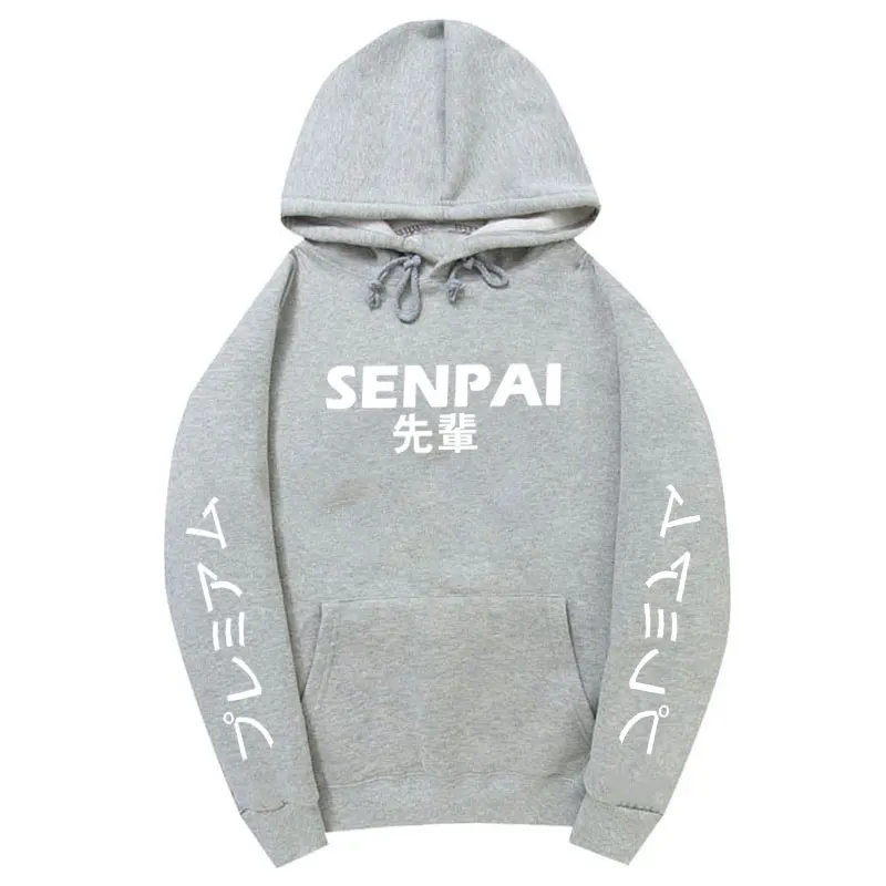 Модная японская уличная одежда SENPAI, толстовка с капюшоном, несколько цветов, мужские и женские толстовки, пуловер, sudadera hombre